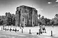 Porto Alegre, Rio Grande do Sul, Brazil - November 25, 2023: Arch at Monument to the expeditionary of