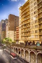 Porto ALegre, Rio Grande do Sul, Brazil -November 25, 2023: Otavio Rocha Viaduct landmark in the city of Porto Alegre