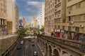 Porto ALegre, Rio Grande do Sul, Brazil -November 25, 2023: Otavio Rocha Viaduct landmark in the city of Porto Alegre