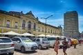 Porto Alegre`s inhabitants in the center Royalty Free Stock Photo