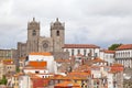 Porto Cathedral overlooking the city Royalty Free Stock Photo