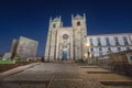 Porto Cathedral Se do Porto at night - Porto, Portugal Royalty Free Stock Photo