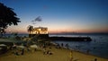 Porto da Barra beach and the Fort of Santa Maria Royalty Free Stock Photo