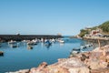 Porto das Barcas, fishing port in Zambujeira do Mar, Alentejo, P Royalty Free Stock Photo