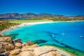 Porto Giunco beach, Villasimius, Sardinia, Italy Royalty Free Stock Photo