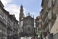 Porto, July 21st: Torre Clerigos Church in Downtown of Porto Portugal