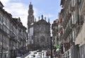 Porto, July 21st: Torre Clerigos Church in Downtown of Porto Portugal