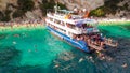 Porto Katsiki beach, on Popular Greece island - Lefkada