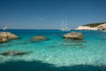 Porto Katsiki Beach in summer season, Lefkada, Greece