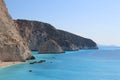 Porto Katsiki panorama, Lefkada, Greece. Royalty Free Stock Photo