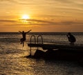 Porto Marie Sunset - people