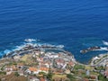 The coastal city of Porto Moniz on Madeira Royalty Free Stock Photo