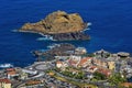 The coastal city of Porto Moniz on Madeira Royalty Free Stock Photo