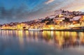 Porto at night, Portugal skyline Royalty Free Stock Photo