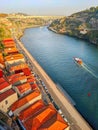 Porto old rooftops Henrique bridge