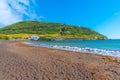 Porto Pim beach at Faial island in Portugal