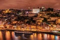 Porto, Portugal: aerial view of the old town and Douro river