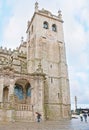 The clock on the bell tower