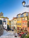 Porto, Portugal - Circa January, 2023: Largo da Pena Ventosa in Porto, Portugal. Quiet square in old city centre