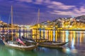 Porto, Portugal cityscape on the Douro River Royalty Free Stock Photo