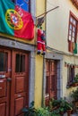 Narrow street in Ribeira area, Porto Royalty Free Stock Photo