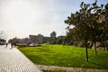 PORTO, PORTUGAL - December 10, 2018: Porto Cathedral facade view, Roman Catholic church, Portugal. Construction around 1110