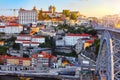 Porto, Portugal. Evening sunset picturesque view Royalty Free Stock Photo