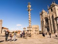 Porto Cathedral square with Pillory column in historical center