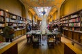 Looking inside Lello Bookstore, in Porto, Portugal Royalty Free Stock Photo