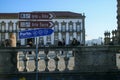 Esplanade of the Cathedral of Porto in a sunny day of winter.