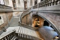 Sumptuous stairway of the Stock Exchange Palace in Porto Royalty Free Stock Photo