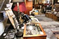 Vintage antiques for sale in an Old warehouse called Armazem