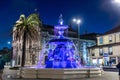 Fountain and the baroque Igreja do Carmo, Church of the Song, in Porto