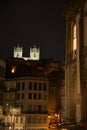 Porto, Portugal. Night view of the old town. Royalty Free Stock Photo