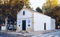 Porto, Portugal - October 2, 2018: Chapel of Our Lady Mother of Men Capela de Nossa Senhora Mae dos Homens