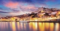 Porto, Portugal old city skyline from across the Douro River Royalty Free Stock Photo
