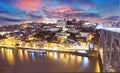 Porto, Portugal old town on the Douro River. Oporto panorama Royalty Free Stock Photo