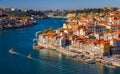 Porto, Portugal old town on the Douro River. Oporto panorama. Royalty Free Stock Photo