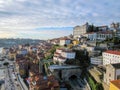 Porto, Portugal old town on the Douro River. Oporto panorama view Royalty Free Stock Photo