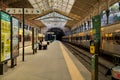 Porto, Portugal september 4 2020, View of the platforms, tracks and train at the Porto Sao Bento station Royalty Free Stock Photo