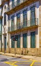 Porto, Portugal. Traditional houses with balconies on the sunny