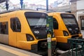 Porto, Portugal - 25.12.2022: Train at Sao Bento Railway Station in Porto city, Portugal Royalty Free Stock Photo