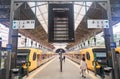 Porto, Portugal - 25.12.2022: Train at Sao Bento Railway Station in Porto city, Portugal Royalty Free Stock Photo