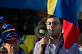 Porto / Portugal - 02/02/2019: Venezuelans in Portugal protest against Nicolas Maduro