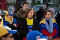 Porto / Portugal - 02/02/2019: Venezuelans in Portugal protest against Nicolas Maduro