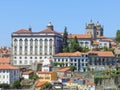 Porto, Portugal. View of the city: ancient historic buildings Royalty Free Stock Photo