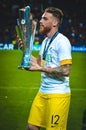 PORTO, PORTUGLAL - June 09, 2019: Jose Sa of the national team of Portugal celebrate victory in the UEFA Nations League Finals