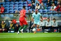PORTO, PORTUGLAL - June 09, 2019: Ryan Babel and Nelson Semedo during the UEFA Nations League Finals match between national team