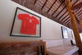 PORTO SEGURO, BAHIA, BRAZIL, AUGUST 29, 2018: Shirt of Swiss National Soccer Team in luxury Hotel Torre Resort