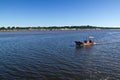 Porto Seguro coast and boat navigating